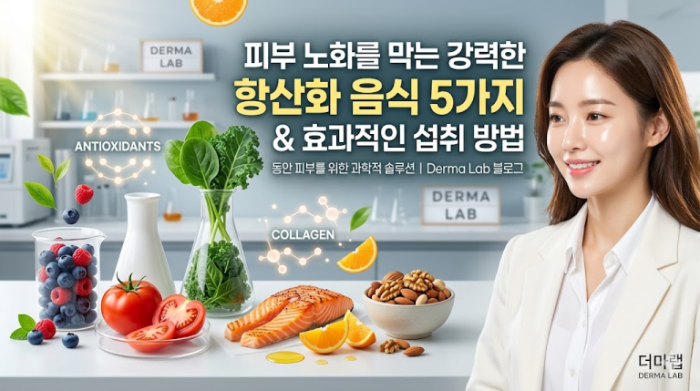 피부 노화를 막는 강력한 항산화 음식 5가지와 효과적인 섭취 방법