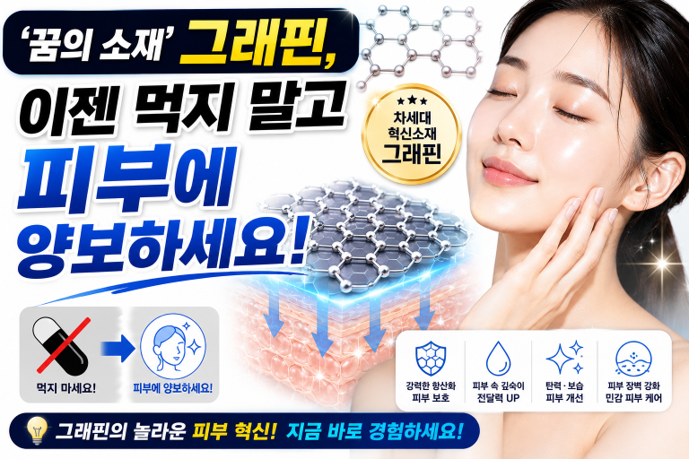 ‘꿈의 소재’ 그래핀, 이젠 먹지 말고 피부에 양보하세요!