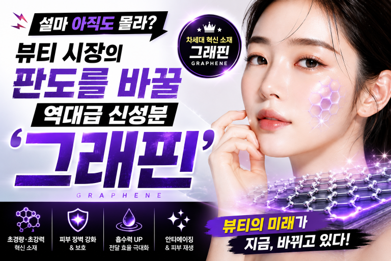 설마 아직도 몰라? 뷰티 시장의 판도를 바꿀 역대급 신성분 ‘그래핀’
