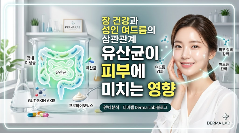 장 건강과 성인 여드름의 상관관계: 유산균이 피부에 미치는 영향 완벽 분석