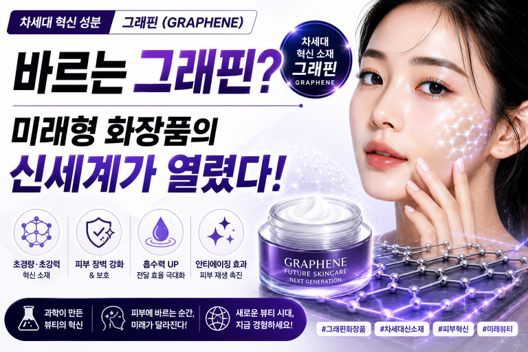 바르는 그래핀? 미래형 화장품의 신세계가 열렸다!